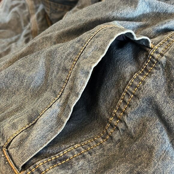 Buffalo David Bitton denim collared lined jacket Size XL New - Picture 10 of 13